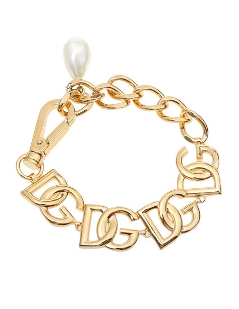 dolce gabbana gold bracelet